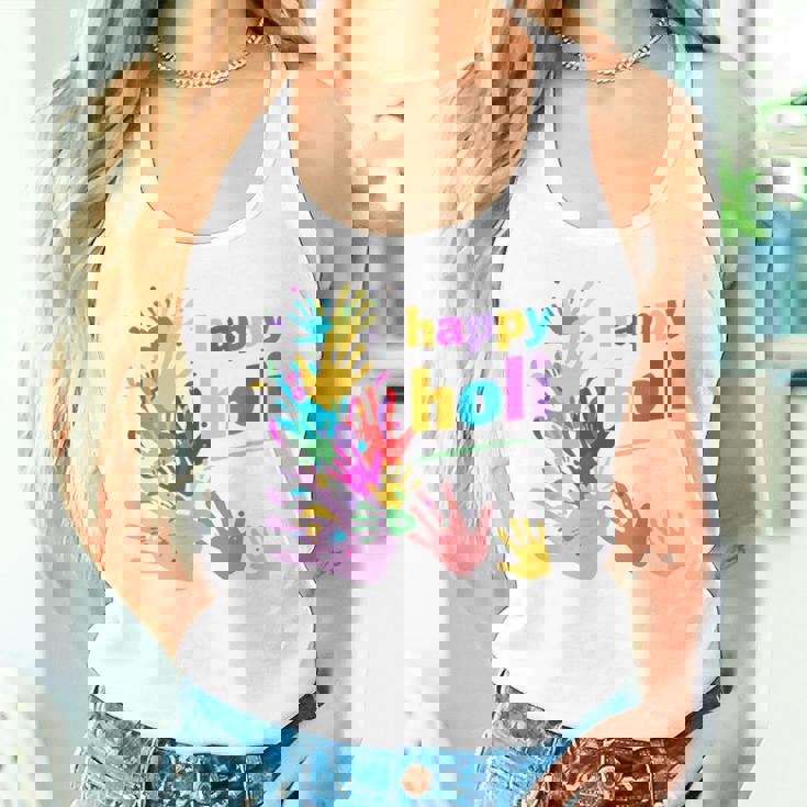 Vibrant Happy Holi タンクトップ