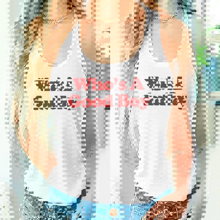 Who's A Good Boy Y2k Aesthetic Trendy タンクトップ