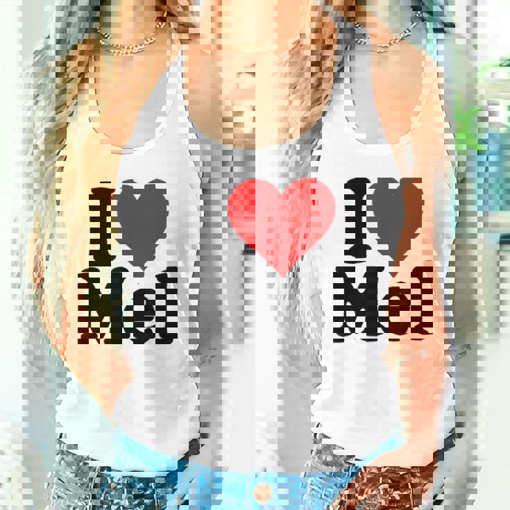 アイ・ラブ・ハート・メル・メルビン・メラニー・メリンダ・メリッサ・メロディ タンクトップ