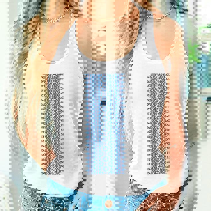 ウクライナ刺繍yshyvanka プリント 民族風オーナメント タンクトップ