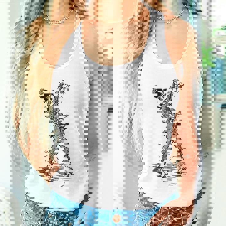 オズの土地 ビンテージアート ハロウィーン オズの魔法使い かかし タンクトップ