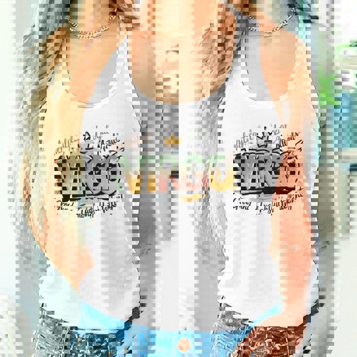 カラフルな乙女座の星座デザイン タンクトップ