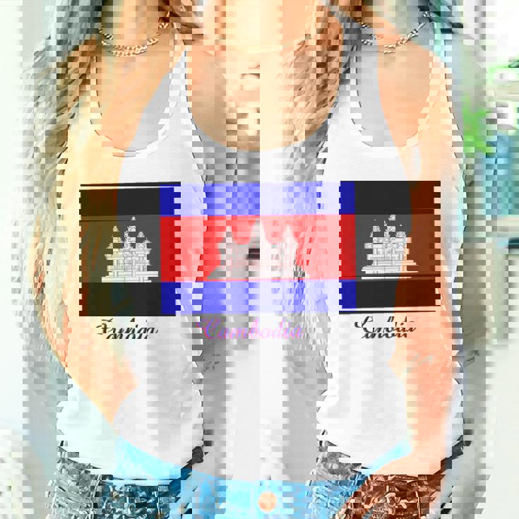 カンボジア カンボジア国旗 お土産 タンクトップ