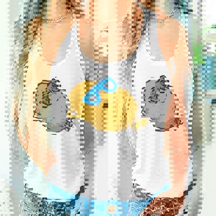 サングラスでかわいいポテチ リラックスポテチ タンクトップ