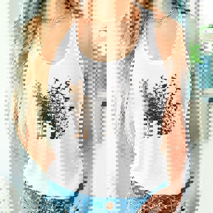 サーバルキャット 長袖tシャツ タンクトップ