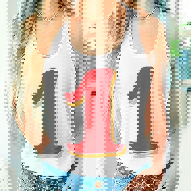 タイポグラフィ 第1番 数字 1 タンクトップ