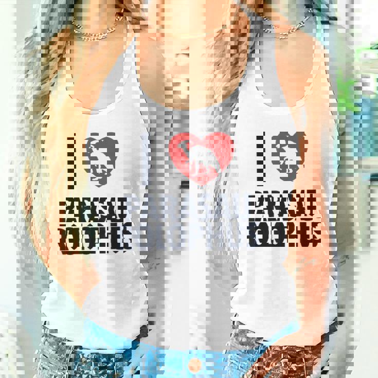 パラサウロロフスが大好き 恐竜好き パラサウロロフス タンクトップ