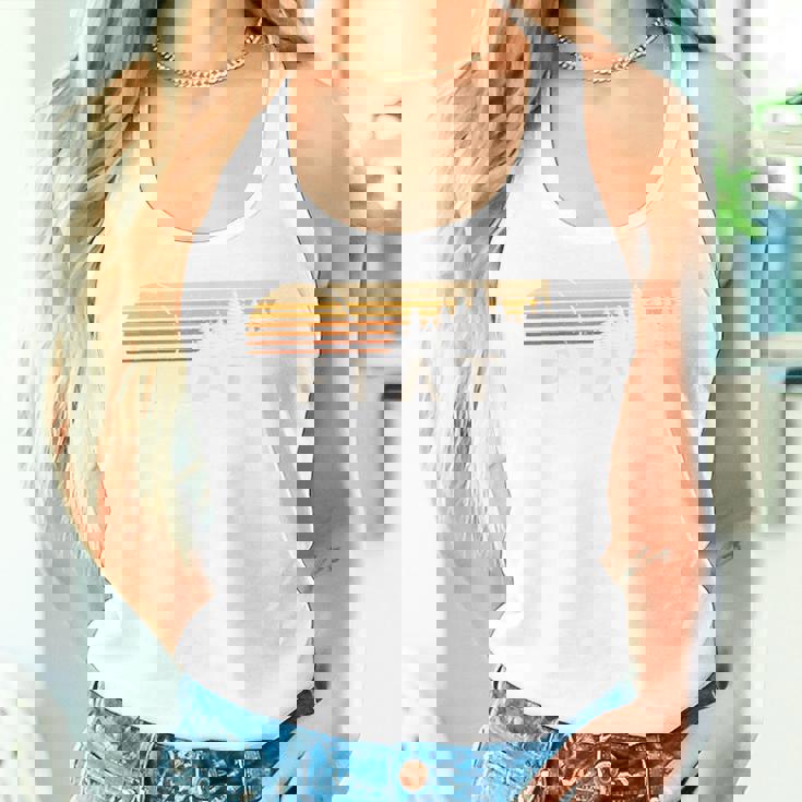 フィアット、Ks ヴィンテージ エバーグリーン サンセット 80年代 レトロ タンクトップ