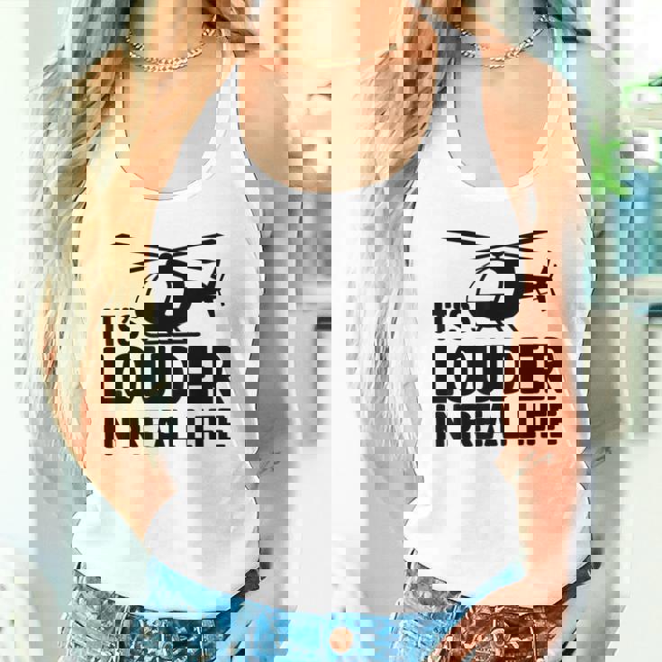 ヘリコプター 空中乗組員 実生活ではより大きな音色 タンクトップ