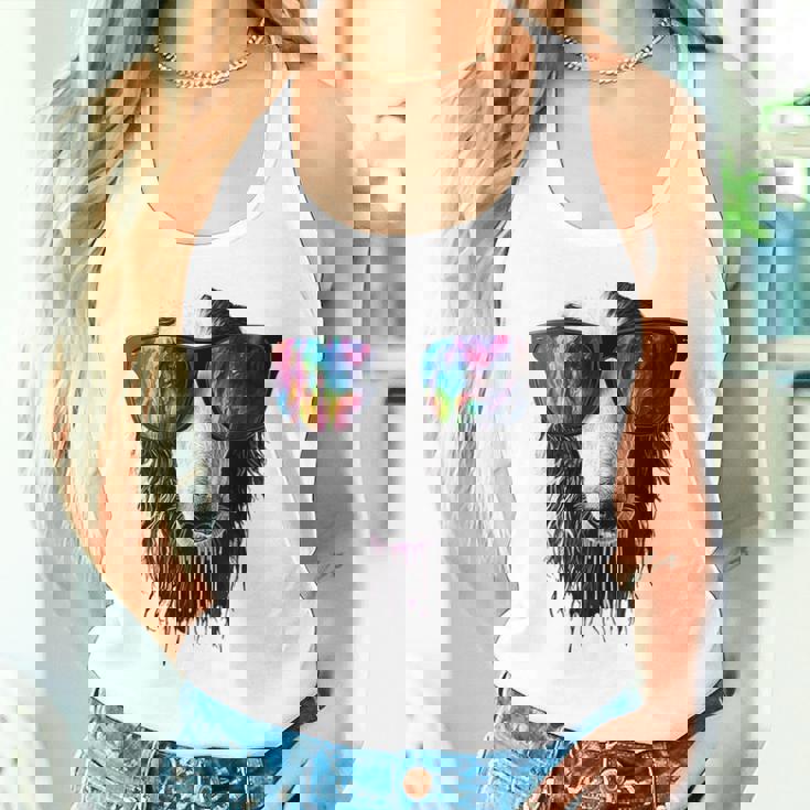 ボルゾイ 犬 モチーフ ペット イラスト サングラス ボルゾイ タンクトップ