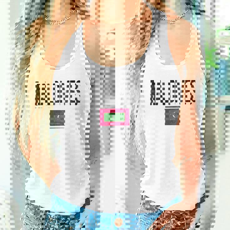 モルディブ国旗-お土産モルディブ。 タンクトップ