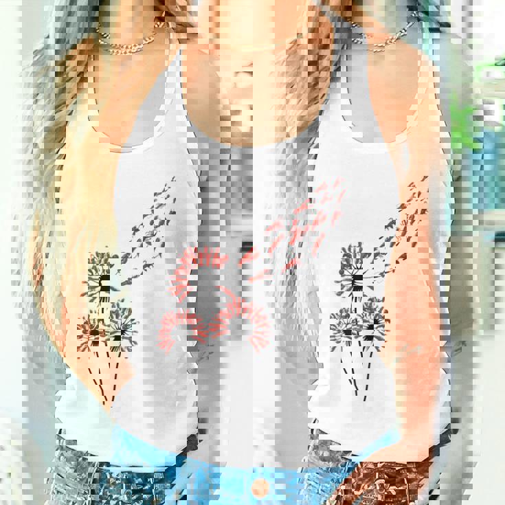 ロブスター愛好家のためのフラワータンポポロブスターシャツ タンクトップ