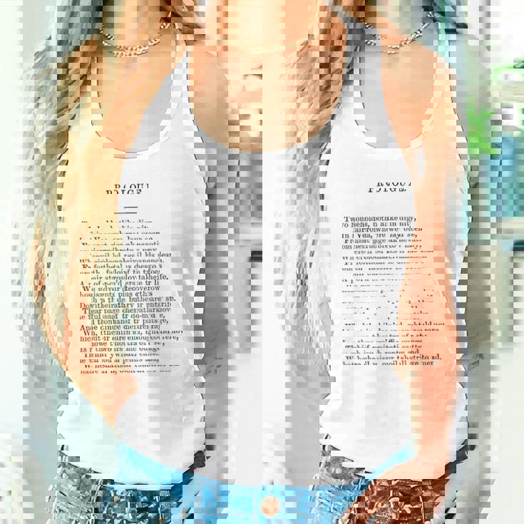 ロミオとジュリエットのプロローグ ウィリアム・シェイクスピア タンクトップ