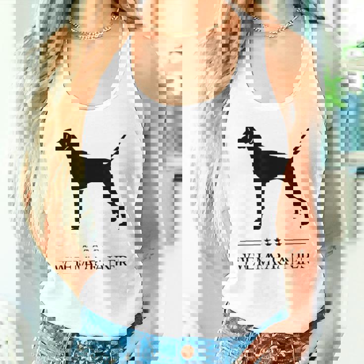 ワイマラナー ブラック シルエット タンクトップ