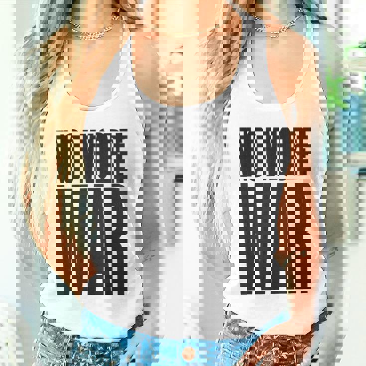 反戦 平和 イスラエル パレスチナ ウクライナ ロシア リビア シリア イエメン クルド トルコ No More War タンクトップ