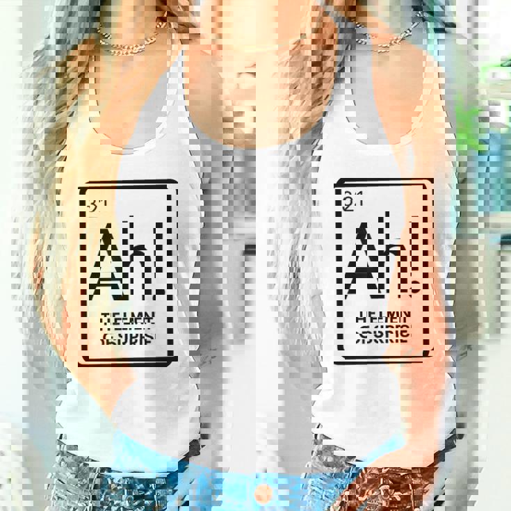 周期表 Ah 驚き元素 化学 科学 駄洒落。 タンクトップ