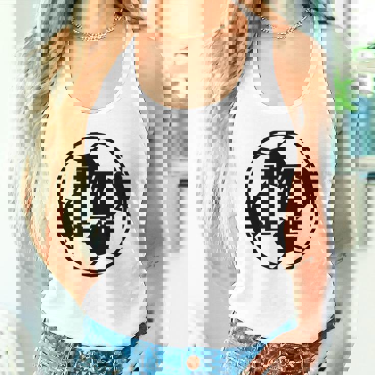 数字 14 Fourn サッカーボール Futbol タンクトップ