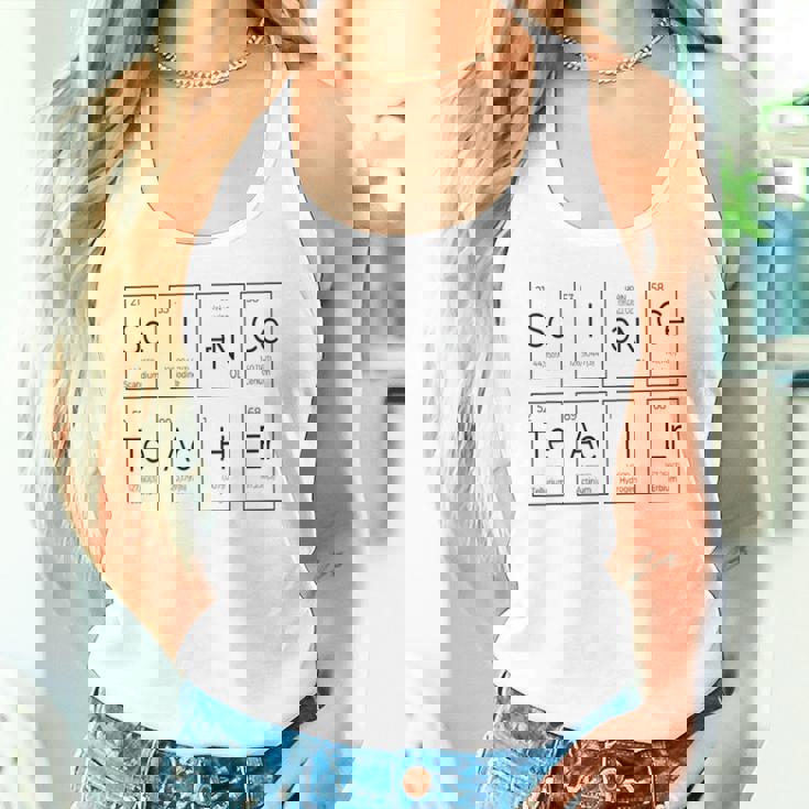 理科 先生 周期表 元素 化学 生物学 タンクトップ