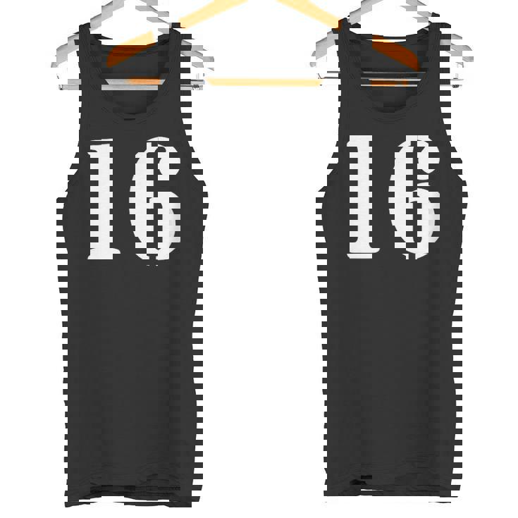 16番 16番 番号付き タンクトップ