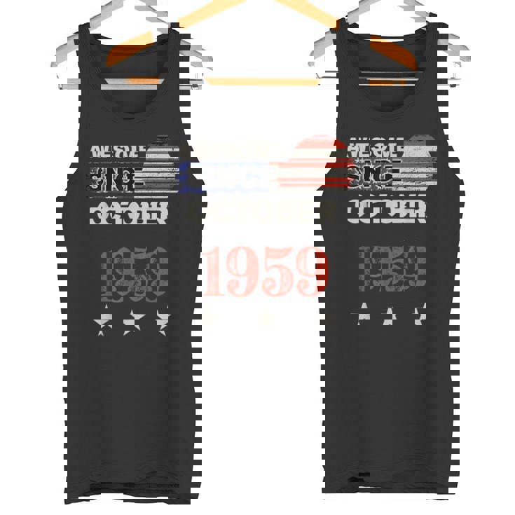 1959年以来素晴らしいヴィンテージアメリカ国旗クラシック1959年10月。 タンクトップ