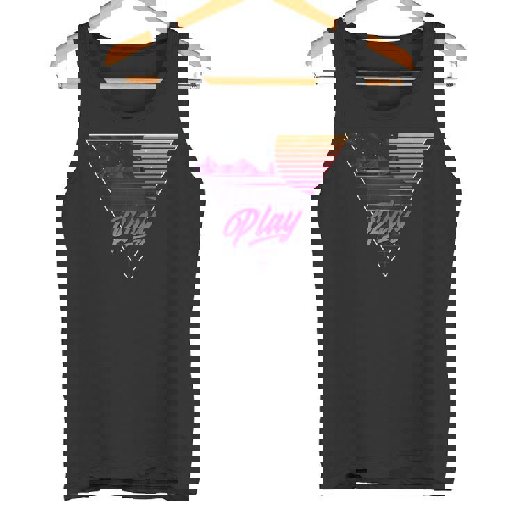 1980年代ynthwave ギフトtシャツ ゲーマーtシャツ レトロスタイリング タンクトップ