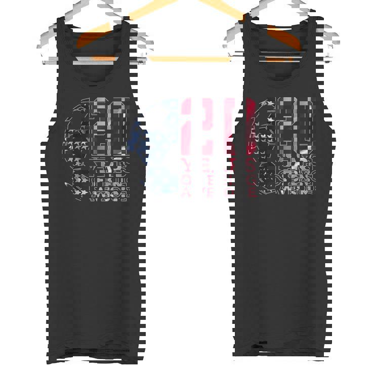 20 Years Of Being Awesome サッカー サッカー 20歳 誕生日 タンクトップ