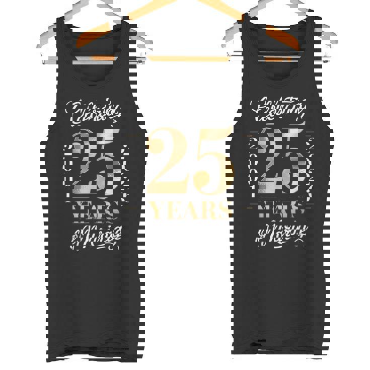 2001 年から 2026 年までのカップルの結婚 25 周年を祝う タンクトップ