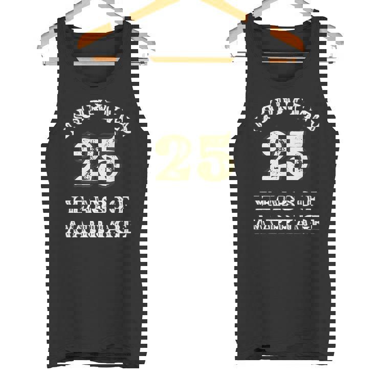 25 Years Of Marriage For ギフト 結婚25周年記念 タンクトップ