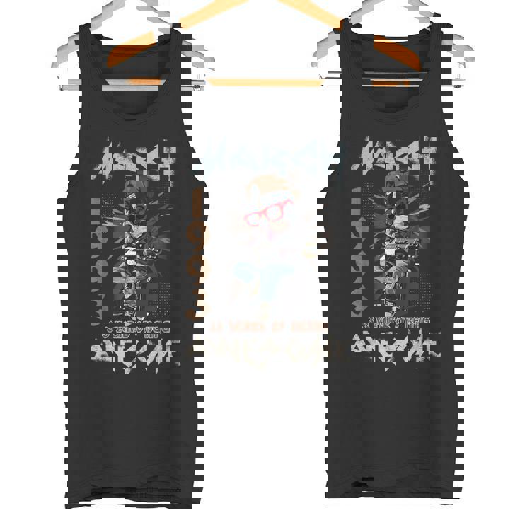 33Rd Birthday Dog Lover March 1993Intage 33 Years Old タンクトップ