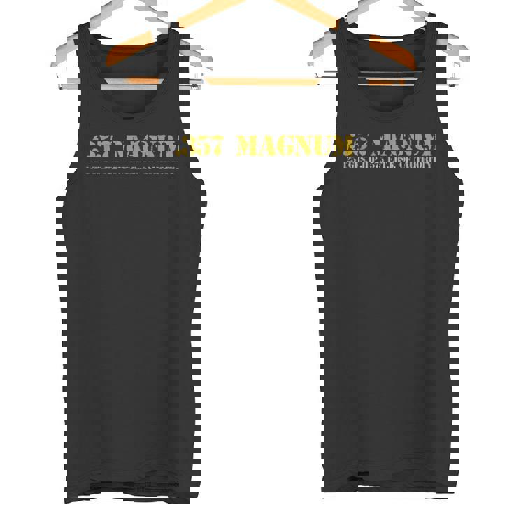 357マグナム弾薬レンジリボルバーtシャツ タンクトップ