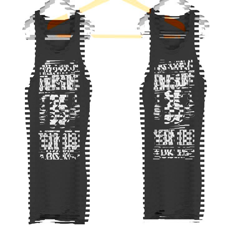 35歳の誕生日プレゼントは私に35年かかりました 良い 面白い 35歳 タンクトップ