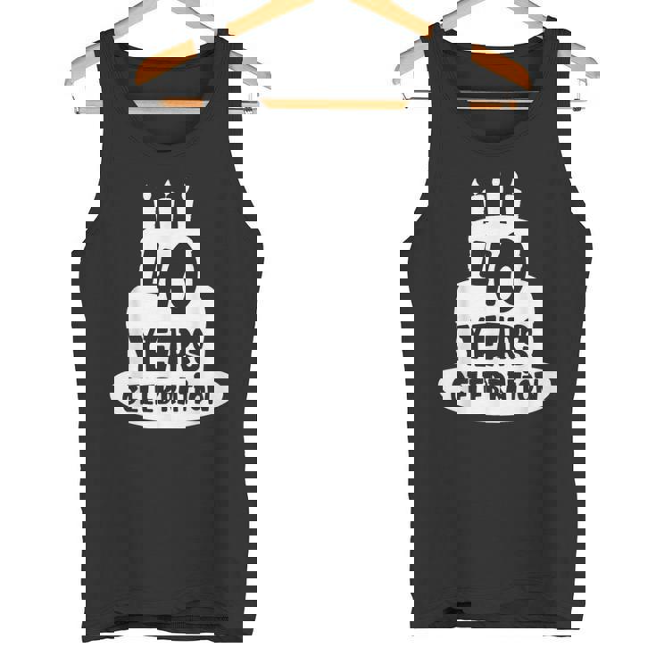 40年のお祝い イベント、記念日、誕生日。 タンクトップ