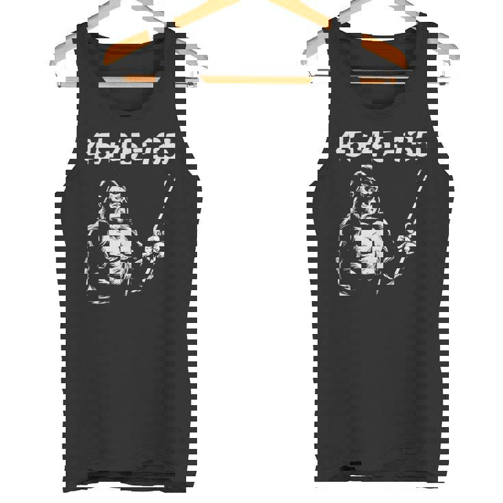 4545135、面白いゴリラリフティングスクワットベンチプレスジム数学 タンクトップ