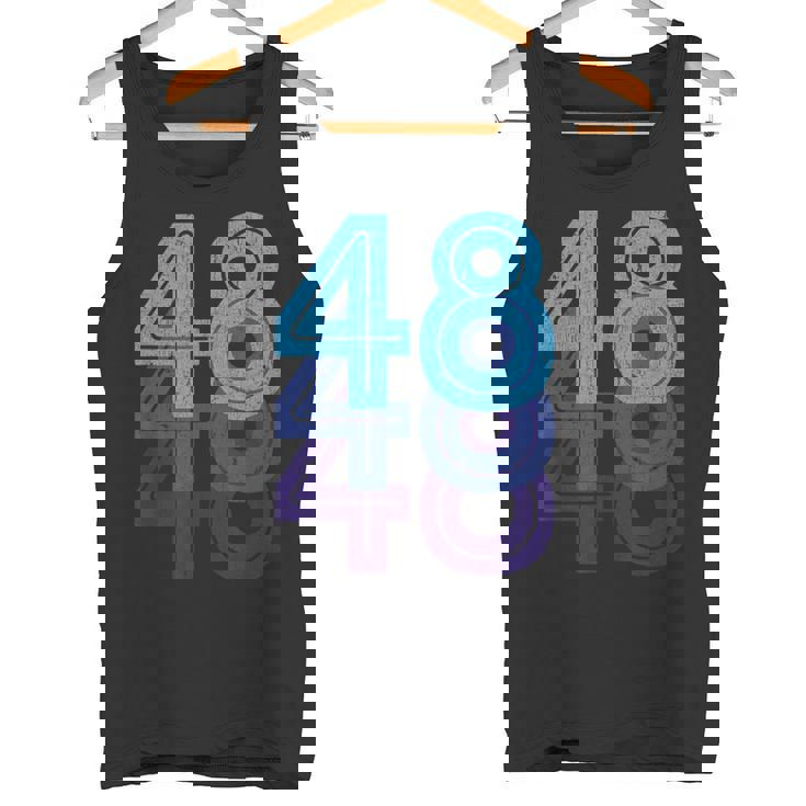 48ラッキーナンバー48歳の誕生日のスポーツチーム タンクトップ