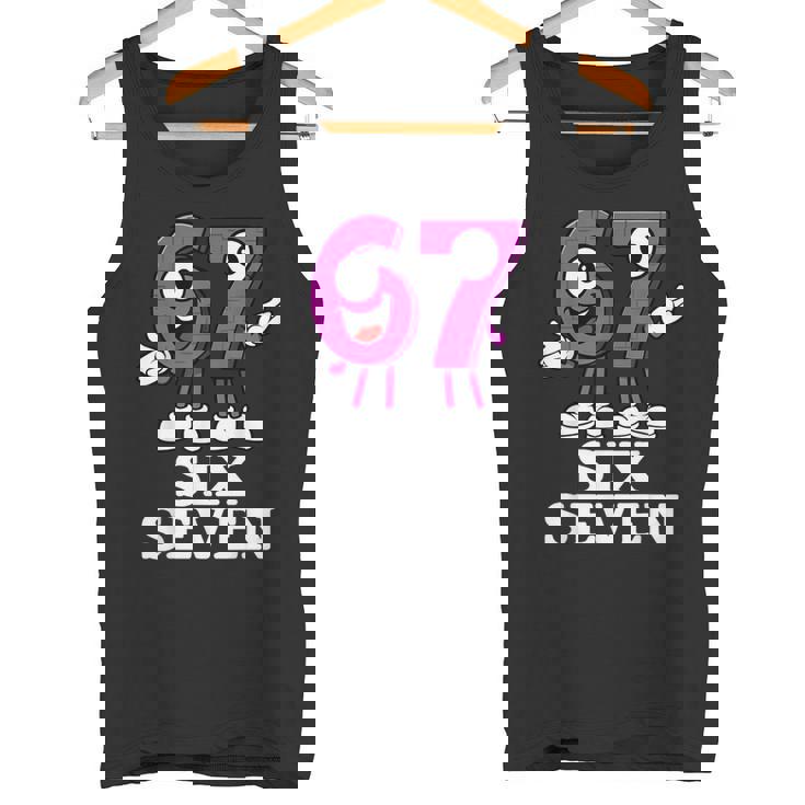 67 シックスセブン 6-7 面白いイタリアンブレインロットゲームスラングミーム タンクトップ