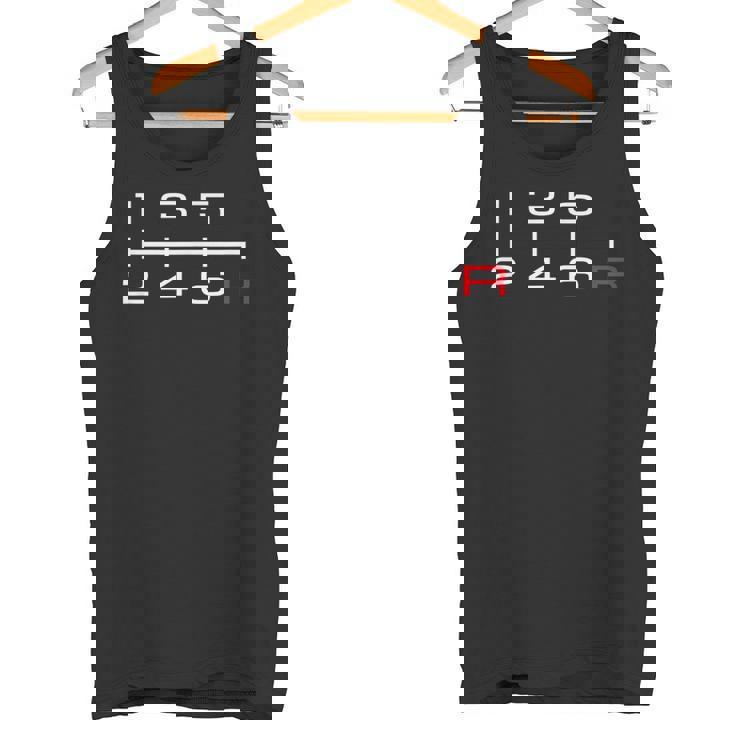 6速マニュアルシフトパターンノブ カーテーマ タンクトップ