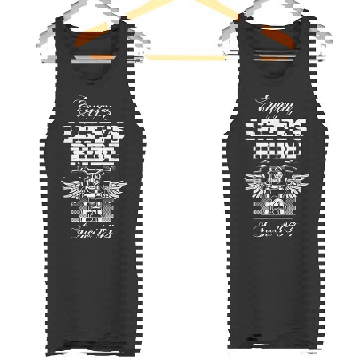 70歳 モーターサイクリスト モーターサイクル ライダー 1954 70歳の誕生日 タンクトップ