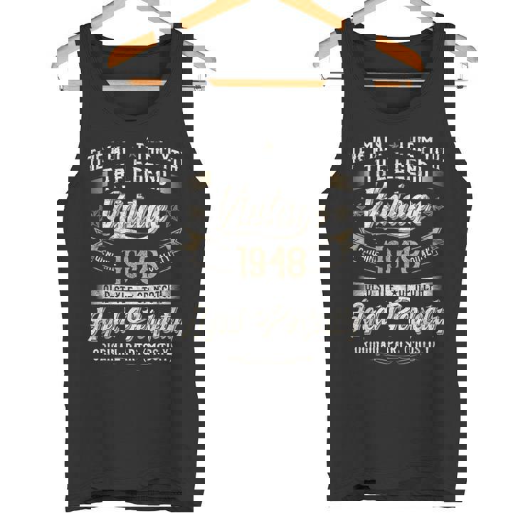 78 歳の誕生日プレゼント ヴィンテージ 1948 男性 面白い 78 歳 1948 タンクトップ