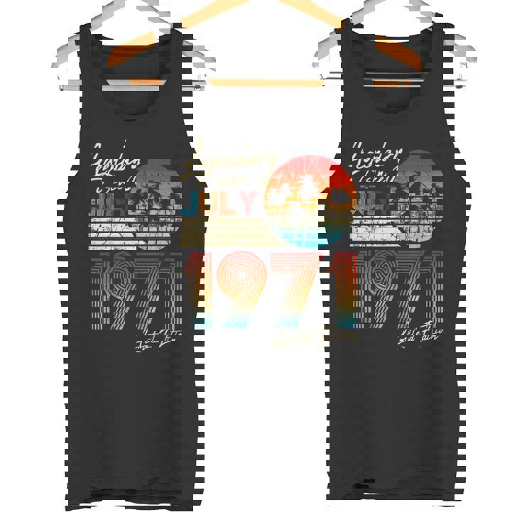 7月誕生日ギフト50年ヴィンテージ1971年生まれ。 タンクトップ