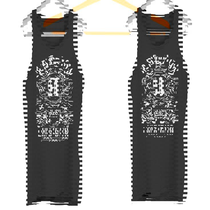 90歳のヴィンテージハッピー90歳の誕生日に神に祝福 タンクトップ