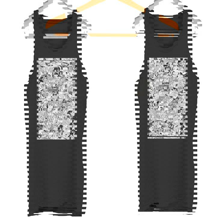 Ahegao オタクアニメ 垂れ下がるよだれアニメ Weeb Love タンクトップ