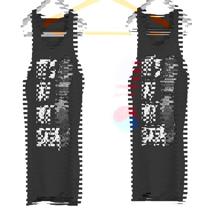 America American USA South Korea Korean It's In My DNA Flag Tank Top