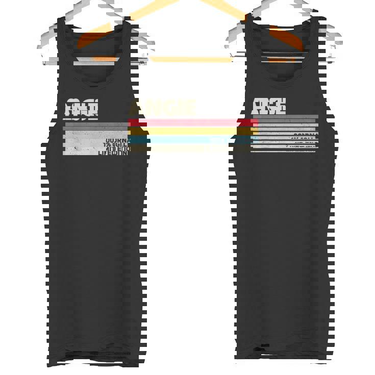 Angie パーソナライズ 名前 レトロ ヴィンテージ 70年代 80年代 90年代 誕生日 タンクトップ