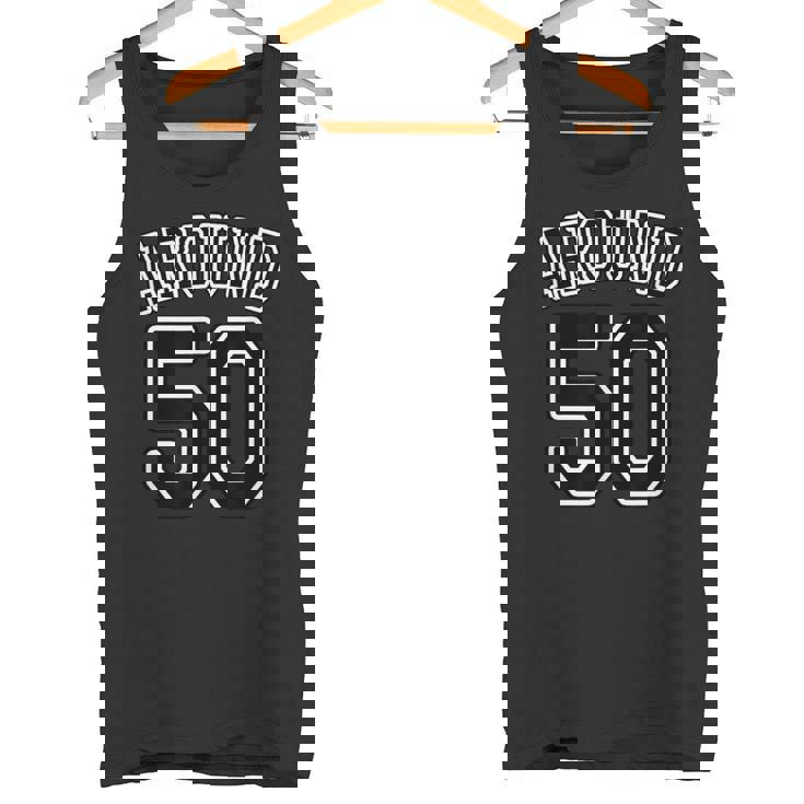 Around 50 アラフィフ（五十歳 50才）【ユニフォーム風】誕生日 50代 面白 タンクトップ