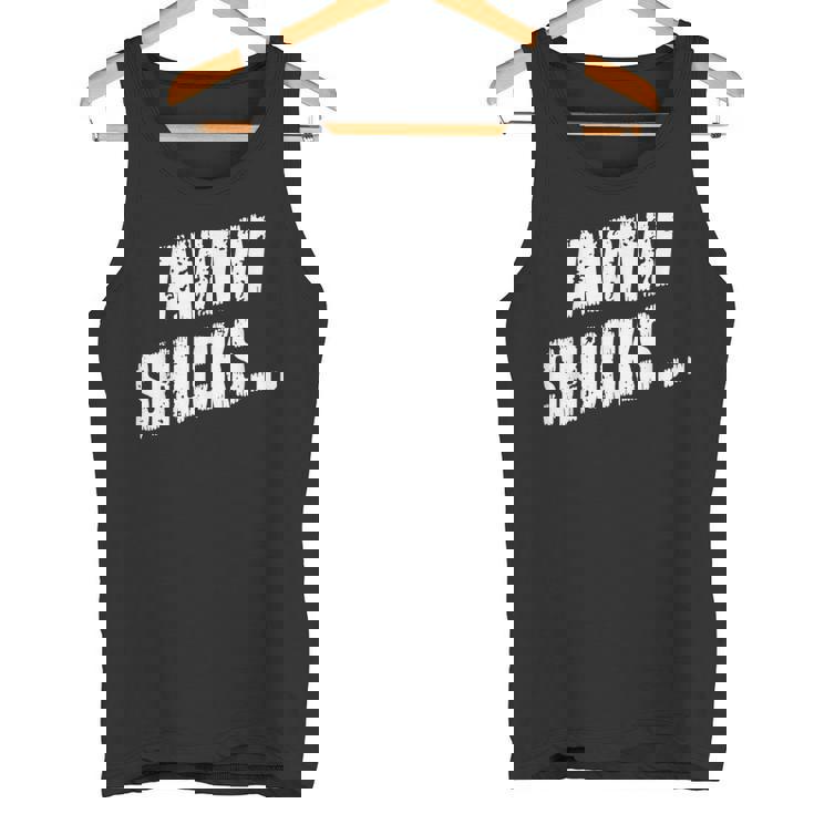 Awwhucksトウモロコシ好き 面白いことわざグラフィック タンクトップ