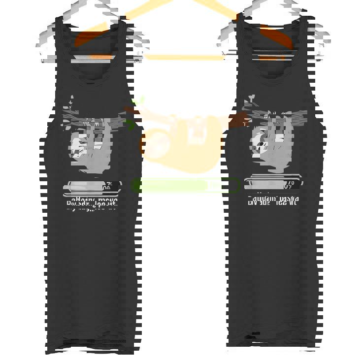 Baby Loading Please Wait ナマケモノのユーモア タンクトップ