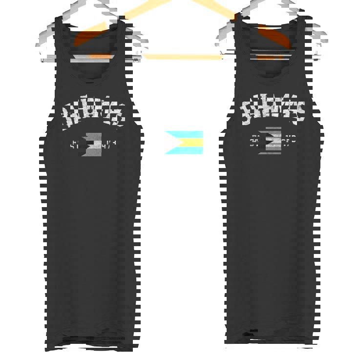 Bahamas Est 1973 Bahamian Flag Independence Day Tank Top