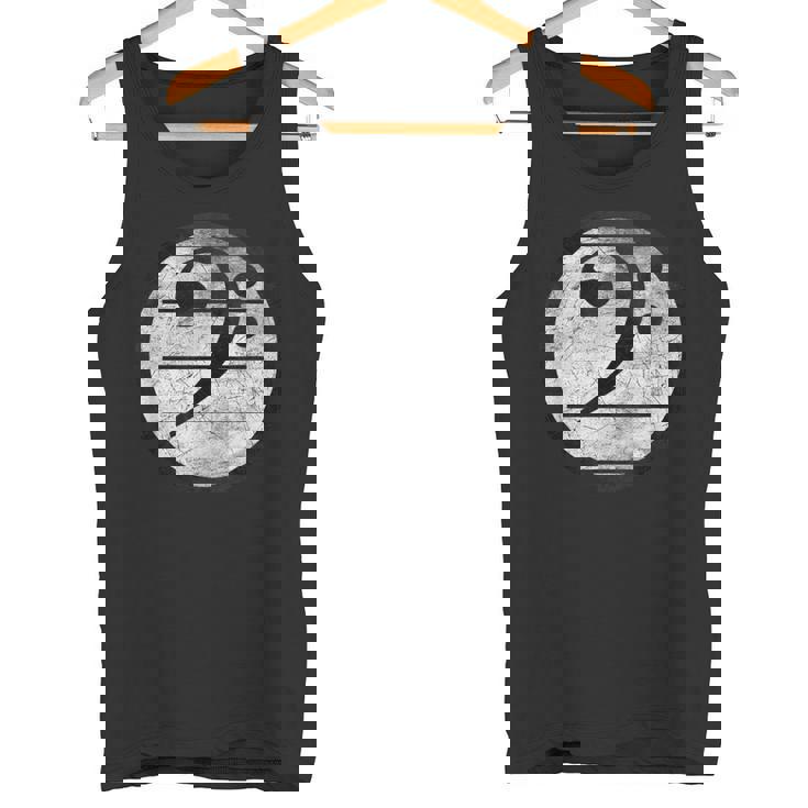 Bass Clef Classical Music Clave Clé De Fa ヘ音記号 タンクトップ