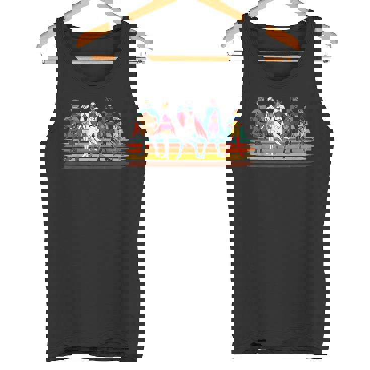 Battle Of The Planets ヴィンテージスタイルブラシストライプ タンクトップ