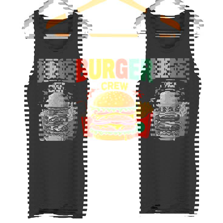 Berger Crew Hamburger Cheeseburger Fast Food Lovers タンクトップ